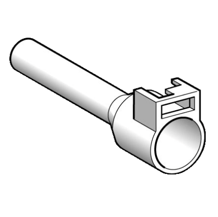 Picture of Cable end, Linergy TR cable ends, Single conductor, grey, 4mm², medium size, markable, insulated, 10 sets of 100