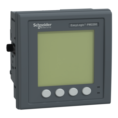 Picture of EasyLogic PM2220, Power & Energy meter, up to the 15th harmonic, LCD display, RS485, RJ45 quick click CTs