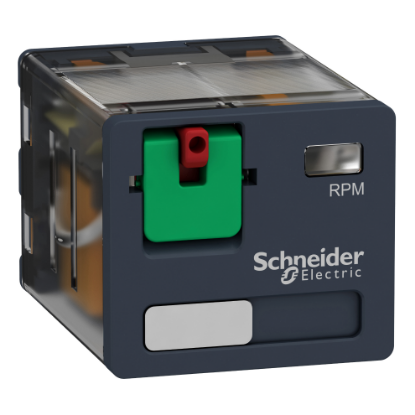 Picture of Power plug in relay, Harmony, 15A, 3CO, lockable test button, 24V AC