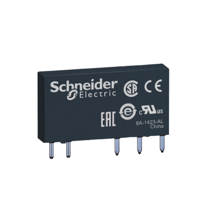 Picture of Harmony Electromechanical Relays, Slim interface plug in relay, 6A, 1CO, low level, 60V DC