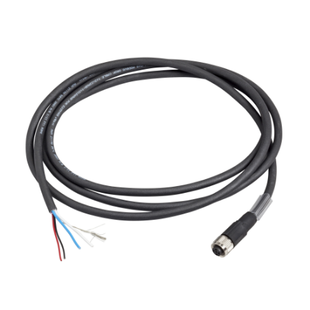 Picture of CANopen bus daisy chain cable - angled - M12-A male-female - 10m