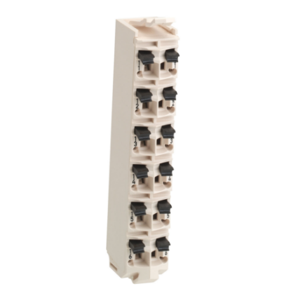 Picture of terminal block, Modicon TM5, 12 contacts, white, quantity 1