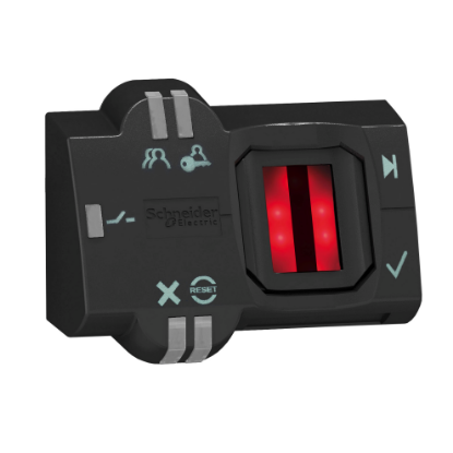 Picture of Biometric switch monostable, Harmony XB5S, plastic, 22mm, connection by M12 connector, 24V AC DC