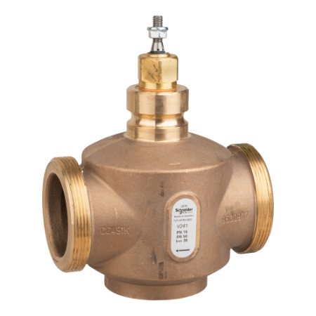 Picture of Venta V241 Globe Valve, 2-Way, PN16, G 2-3/4 External Thread, DN50, Kvs 38, Bronze Body, Stainless Trim, Stem Up Closed.