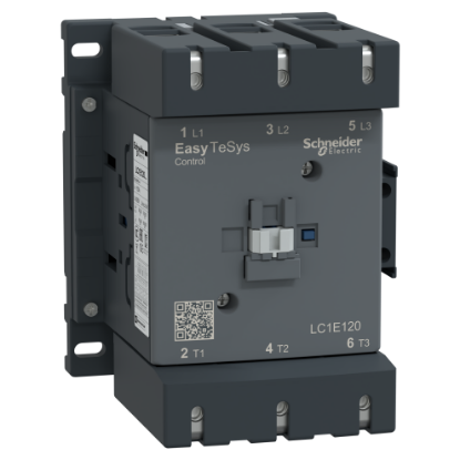 Picture of Contactor,Easy TeSys Control,LC1E,3P(3NO),AC-3,<=440V,120A,415V AC coil,50Hz