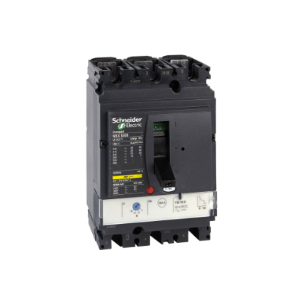 Picture of Circuit breaker, ComPact NSX160B, 25kA/415VAC, TMD trip unit 100A, 3 poles 3d