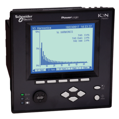 Picture of ION7650, wDispl, 5MB 512s, 5A 60VDC 50Hz - RS+T2+E - 8I+3R+4O