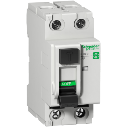 Picture of Residual current circuit breaker (RCCB), Multi9 GFP, 2P, 40A, A-SI type, 30mA, 480Y/277VAC