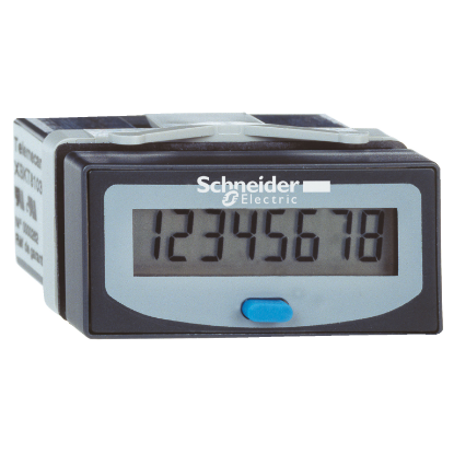 Picture of total/partial impulse counter - LCD 8 digit display - 24x48mm - 100 Hz