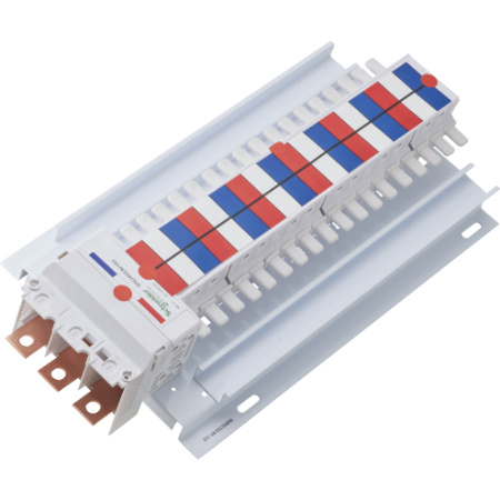 Picture of Acti9, SAU Chassis 3PH 400A, 18mm for iC60 MCB & RCBO, 36 Poles, Top or Bottom Feed