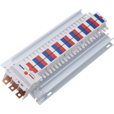 Picture of Acti9, SAU Chassis 3PH 400A, 18mm for iC60 MCB & RCBO, 48 Poles, Top or Bottom Feed