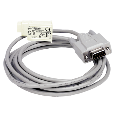 Picture of connecting cable, Zelio Logic SR2 SR3, SUB-D, 9 pin, PC, for smart relay, 3m