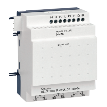 Picture of Zelio Logic, Discrete I/O extension module, 14 I/O, 24 V AC