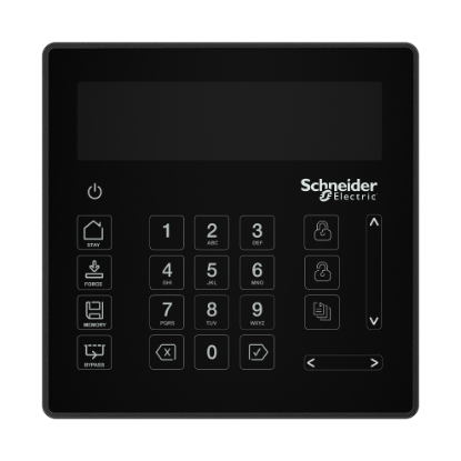Picture of Security Expert touch sense LCD keypad, black