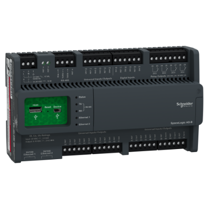 Picture of SpaceLogic automation server, AS-B-24, 24 I/O points, BACnet, MS/TP, modbus, scalable