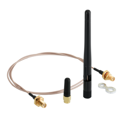 Picture of Wireless and batteryless range, Harmony XB5R, passive antenna to pass through a wall, cable 0.9m, connector SMA female