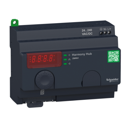 Picture of Harmony XB5R, Harmony Hub wireless ethernet gateway, Zigbee green power gateway, wireless to modbus TCP, 24...240V AC DC