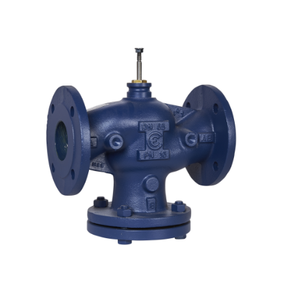 Picture of VG221F Globe Valve, 2-Way, DN65, Kvs 63 m³/h, ISO Flanged,  Brass Plug, EPDM Seals, Stem Up Closed.