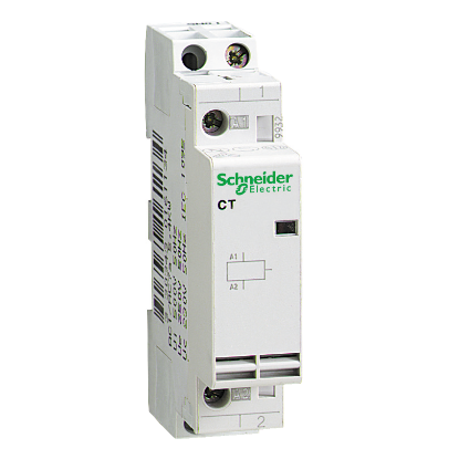 Picture of contactor CT - 2 poles - 1 NO + 1 NC - 16 A - 230..240 V AC