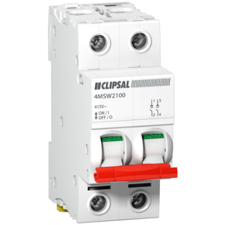 Picture of Clipsal - Max 4, Isolating Switch, 100A, 2Pole, 500VAC