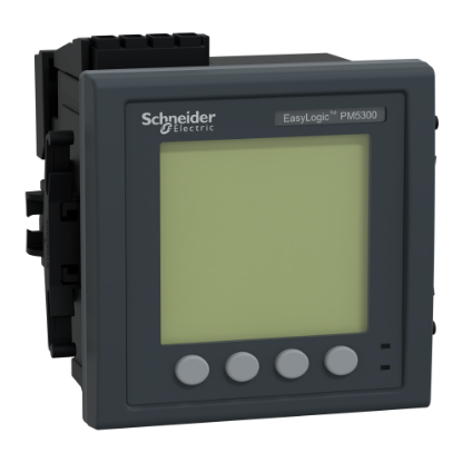 Picture of power meter PowerLogic PM5310R, modbus, up to 31st Harmonic, 256KB 2DI/2DO 35 alarms, RJ45 LVCT