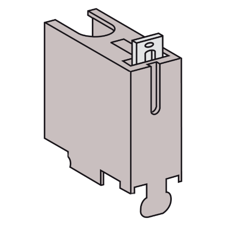 Picture of sealable terminal shields - 1 pole - for C60 I - NA ID - set of 2