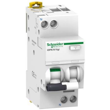 Picture of Acti9, Residual current breaker with overcurrent protection (RCBO), Acti9 iDPN N Vigi, 1P+N, 32A, C curve, 6000A, A type, 30mA