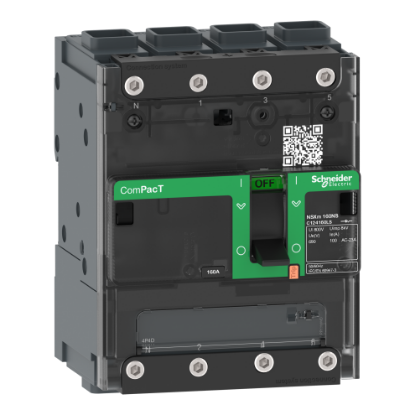 Picture of Switch disconnector, ComPacT NSXm 100NA, 4 poles, thermal current Ith 100A, EverLink lugs