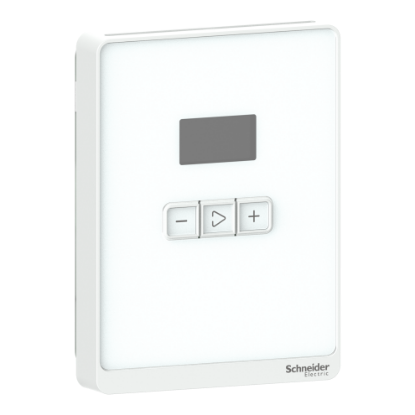 Picture of SmartX Temperature Sensor, 3 Buttons/LCD, Setpoint, with Optimum White Cover