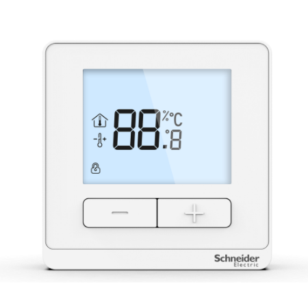 Picture of Temperature sensor, EasyLogic, LCD display, push-button, white