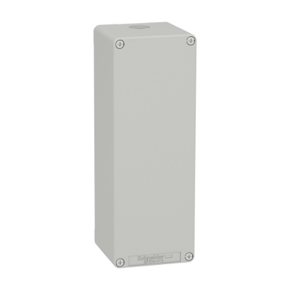 Picture of Die cast empty control station, Harmony XAP, XB2 SL, zinc alloy, grey, M25, undrilled, 80x220x77mm