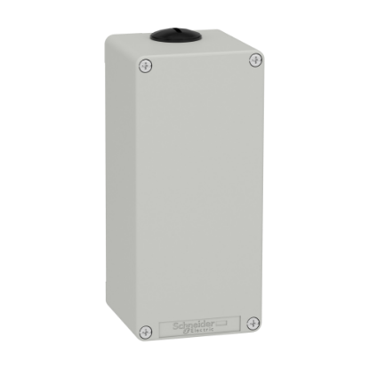 Picture of Die cast empty control station, Harmony XAP, XB2 SL, zinc alloy, grey, M25, undrilled, 80x175x77mm