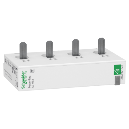 Picture of PowerLogic, Energy sensor, PowerTag Monoconnect 63A 3P+N bottom position