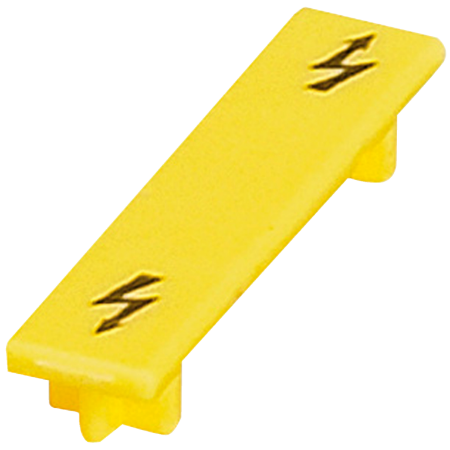 Picture of Linergy, WARNING LABEL FOR 4MM² SCREW TERMINAL BLOCKS, YELLOW