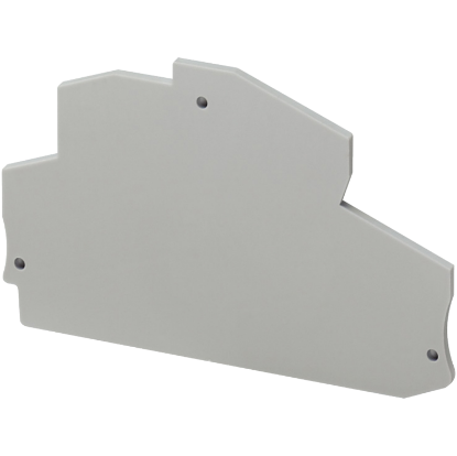 Picture of Cover plate, Linergy TR, 2 level, 2.2mm width, 4 points for spring terminals NSYTRR24D, grey, Set of 50