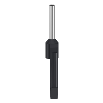 Picture of Cable end, Linergy TR cable ends, Single conductor, black, 1.5mm², medium size, markable, insulated, 10 sets of 100