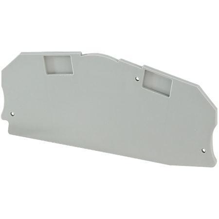 Picture of Cover plate, Linergy TR, 2 points, 2.2mm thickness, for TRV screw terminal block, 6mm², grey, Set of 50