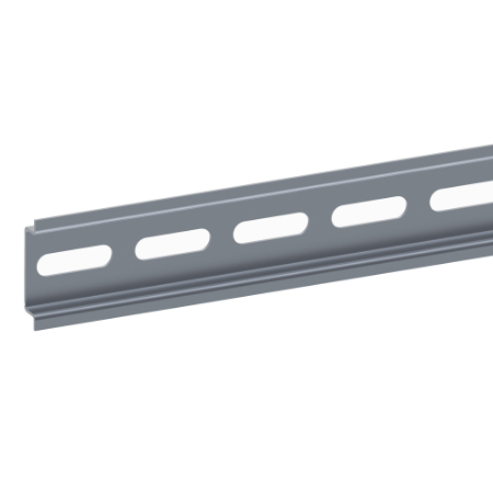 Picture of Spacial, One symmetric mounting rail perforated 35x7.2 mm L2000 mm type B, Order by Multiples of 10 units