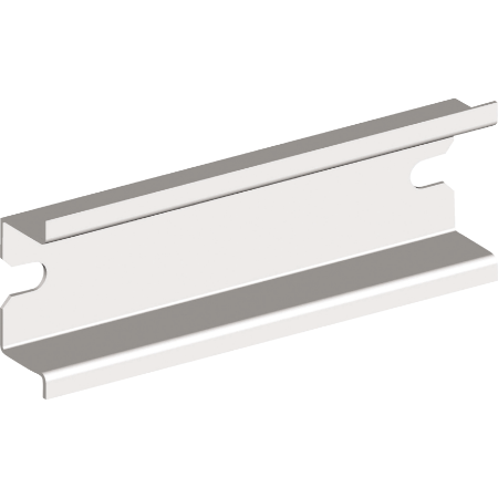 Picture of Symmetrical DIN rail, H35D15 mm. Length: 264 mm, for boxes of 275 mm.