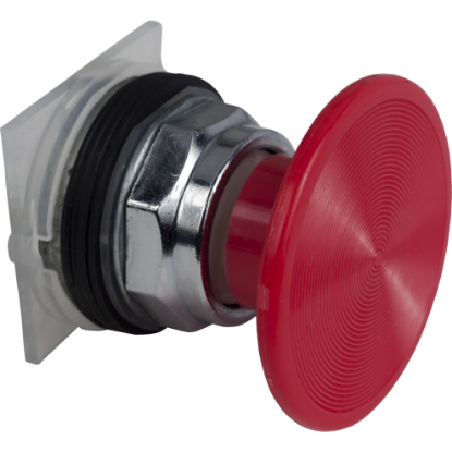 Picture of Head for spring return push button, Harmony 9001K, metal, mushroom 57mm, red, 30mm