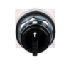 Picture of Selector switch head, Harmony 9001K, metal, standard handle, black, 30mm, 3 positions,return both sides to center