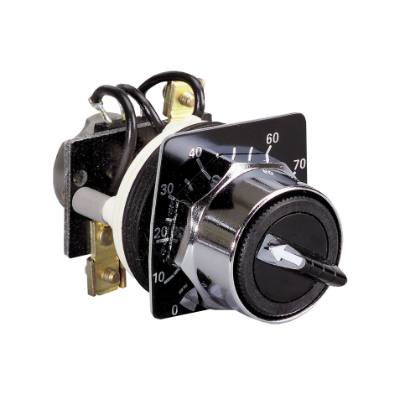 Picture of Potentiometer, Harmony 9001K, metal, black, 30mm, 2.5kOhm