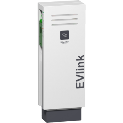 Picture of EVlink PARKING Floor Standing 22KW 2xT2 with Shutter RFID EV CHARGING STATION