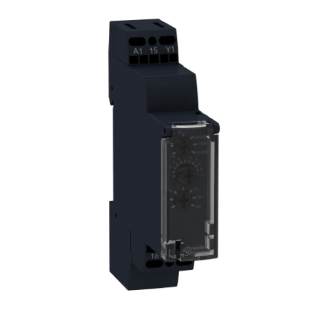 Picture of Harmony Timer Relays, Modular timing relay, 8A, 1CO, 1s..100h, multifunction, spring terminals, 12...240V AC DC