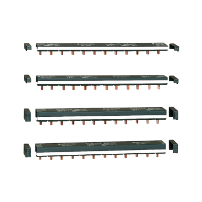 Picture of comb busbar - 2 poles - 80 A - L = 24 x 18 mm