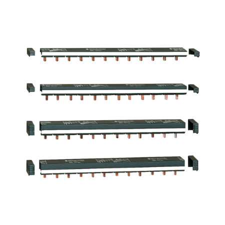 Picture of comb busbar - 2 poles - 80 A - L = 24 x 18 mm