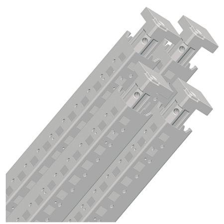 Picture of Set of 4 vertical uprights for Spacial SF enclosure. Height: 1800 mm. RAL 7035.