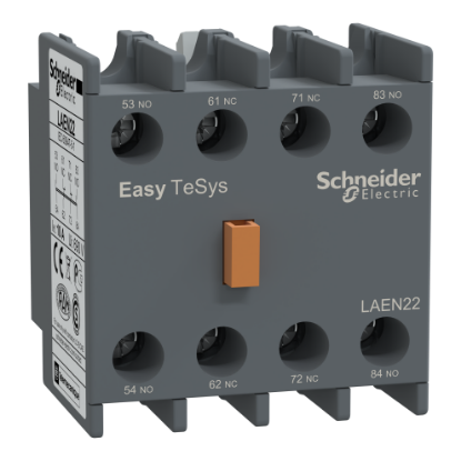 Picture of Auxiliary contact block,Easy TeSys Control,2NO+2NC,for LC1E/CAE