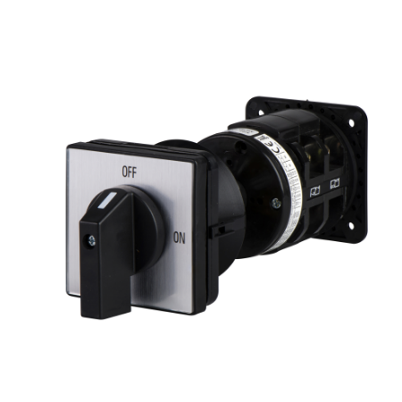 Picture of Cam star-delta switch, Harmony K, front mounting, plastic, 3 poles, 60°, 50A, 64x64mm front plate, 3 positions marked