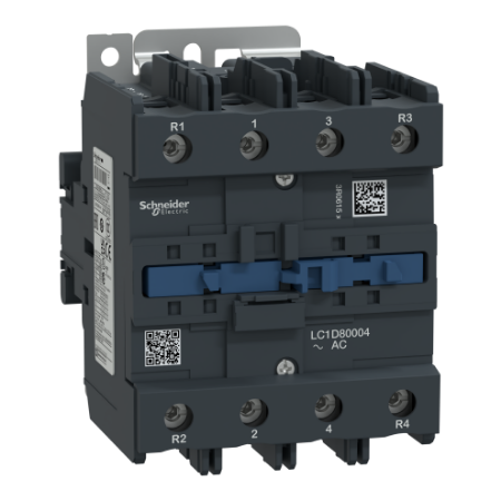 Picture of Contactor, TeSys Deca, 4P(4NO), AC-1, <=440V, 125A, 110V AC 50Hz coil, screw clamp terminal